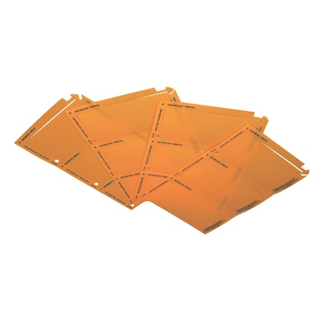 Macray MacRay 188 ORANGE Arrow Lock Identification Tags, 150 Pack - Orange 188 ORANGE